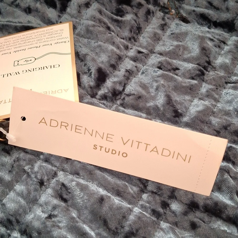 Adrienne Vittadini Charcoal Textured Wallet